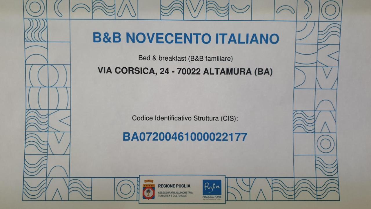 B&B Novecento Italiano Altamura Ngoại thất bức ảnh